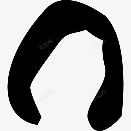 短头发的形状图标png_新图网 https://ixintu.com 假发 头发 头发的形状 形状 短头发 美发 黑色的头发