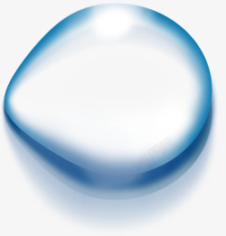 合成自定义形状创意合成质感蓝色的水滴形状高清图片