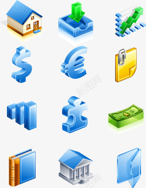 金融理财图标图标