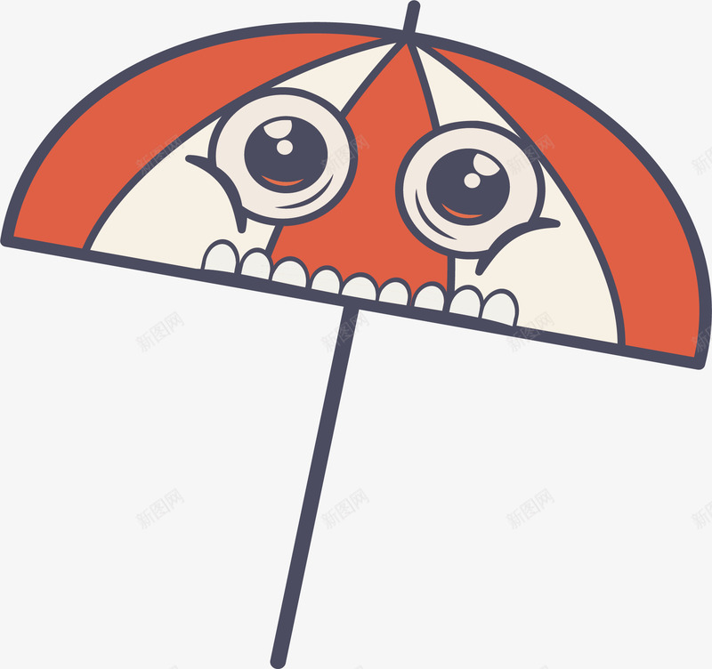 卡通雨伞图标png_新图网 https://ixintu.com 卡通手绘 卡通花环 图标 美化 装饰图案 雨伞