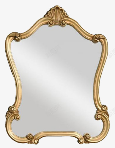 金色边框镜子png免抠素材_新图网 https://ixintu.com 化妆镜 欧式镜子 照镜子 精美镜子 镜子边框 镜子里的人