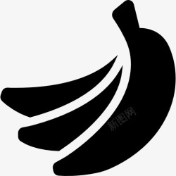 钾香蕉图标高清图片