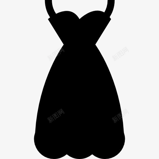 性感女穿黑衣服的形状图标png_新图网 https://ixintu.com 女性 形状 性感 时尚 洋装 裙子 黑色