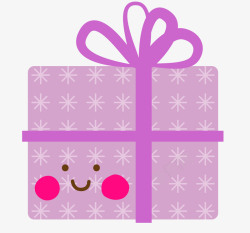 紫色盒子紫色神秘礼物盒子图标高清图片