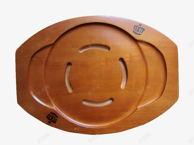 盘子木垫png免抠素材_新图网 https://ixintu.com 厨房用具 图案 形状 木垫 隔热