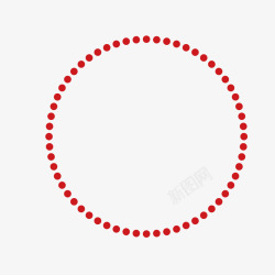 红色圆圈的图腾素材