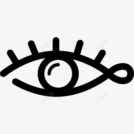 眼睛人体部分的形状图标png_新图网 https://ixintu.com 人类的形状 打开 眼睛 视力 身体的一部分