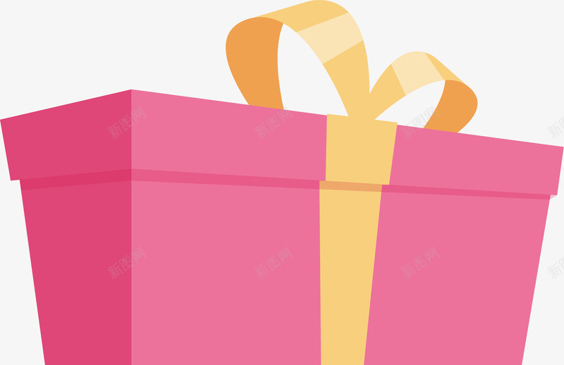粉色礼物盒矢量图ai免抠素材_新图网 https://ixintu.com 圣诞礼物 矢量png 礼物盒 礼盒 粉红色 粉色礼盒 矢量图