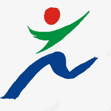 马拉松logo人物跑步图标图标