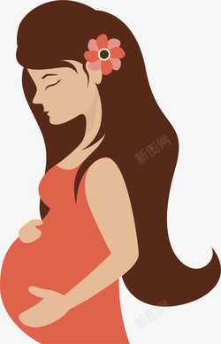 怀孕大肚子孕妇母亲节大肚子妈妈高清图片