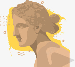 阿佛洛狄忒雕塑卡通风格阿弗洛狄忒矢量图高清图片