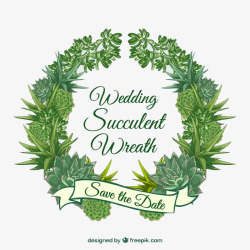 婚礼用植物花环素材