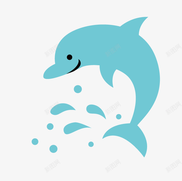 卡通衣服卡通海豚png免抠素材_新图网 https://ixintu.com 卡通元素 卡通动物 卡通素材 可爱 海底世界 海洋 海豚 粉色元素 蓝色