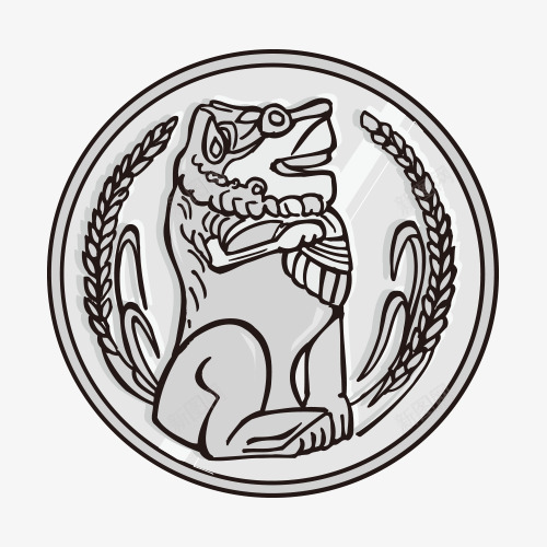 钱币案矢量图ai免抠素材_新图网 https://ixintu.com AI 创意 硬币 钱币设计图案矢量图 矢量图