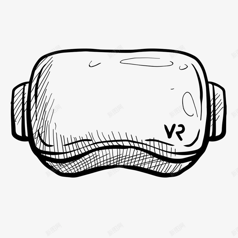 手绘黑白智能穿戴眼镜矢量图ai免抠素材_新图网 https://ixintu.com VR VR世界 手绘 智能 智能穿戴 游戏 矢量图 科技 素描 虚拟现实 黑白