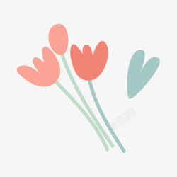 卡通花束素材