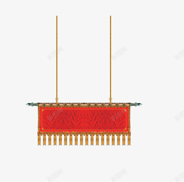 中国元素旗帜psd免抠素材_新图网 https://ixintu.com 中国元素 中国风素材 国画 水墨 水墨风格