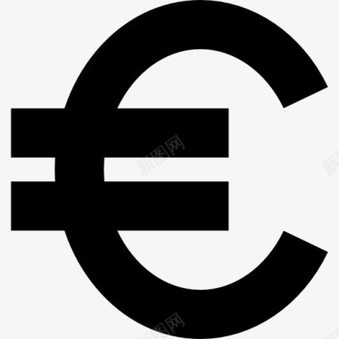 欧元货币符号图标图标