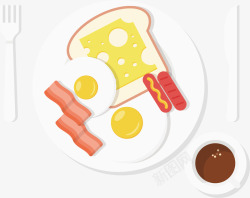 早餐图案卡通早餐图标高清图片
