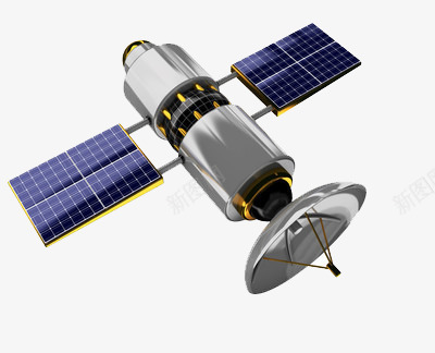 手绘扁平风格卫星接收器png免抠素材_新图网 https://ixintu.com 卫星 扁平 接收器 风格