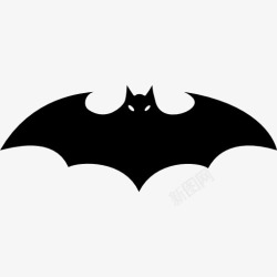 飞蝙蝠蝙蝠翅膀的轮廓与扩展图标高清图片