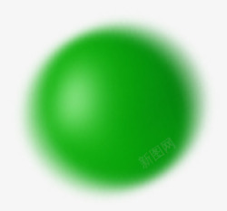 创意合成绿色的球形形状素材