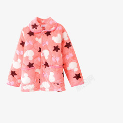 粉红色爱心形状睡衣素材