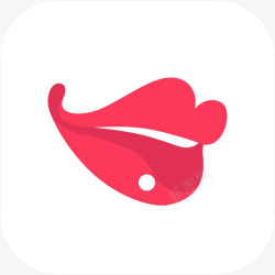 红唇图标手机小红唇购物应用图标logo高清图片