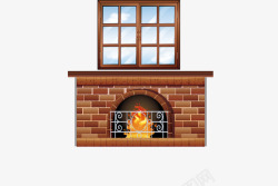 家庭壁炉素材时尚室内壁炉陈列矢量图图标高清图片