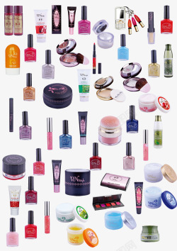 化妆品集合品牌女妆素材