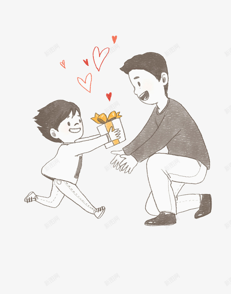 手绘插画父亲节亲子插图给爸爸礼png免抠素材_新图网 https://ixintu.com 亲子插图 亲子时间 奔跑 手绘 手绘插画父亲节亲子插图给爸爸礼物免费下载 插图 插画 父亲节 爸爸 礼物 老爸插画