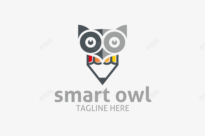 猫头鹰的logo矢量图图标ai_新图网 https://ixintu.com logo 可爱 猫头鹰 简约 精美 设计感 铅笔 黑白 矢量图