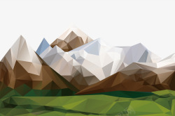 抽象雪山几何形状抽象雪山矢量图高清图片