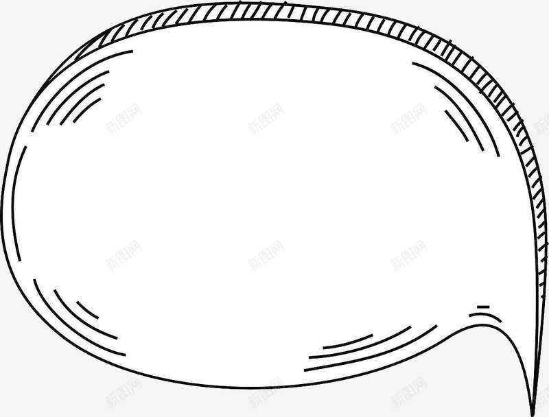 简约风格线框png免抠素材_新图网 https://ixintu.com 宣传 广告 气泡框 简约风格 装饰 铅笔线框