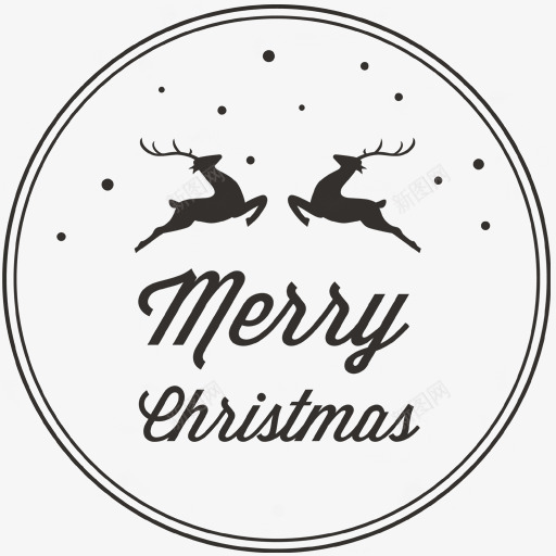 圣诞节麋鹿文字png免抠素材_新图网 https://ixintu.com 圣诞节 文字 设计 麋鹿