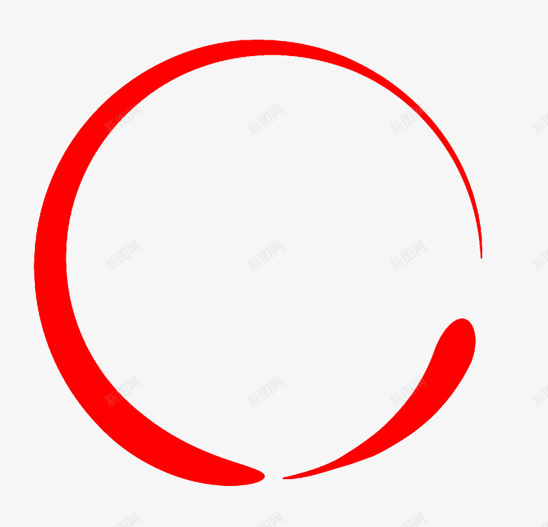 手绘红圈png免抠素材_新图网 https://ixintu.com 圆圈 圈圈 手绘 手绘红圈 红圈 红色