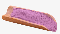 量取乌龙茶量勺里的紫薯粉高清图片