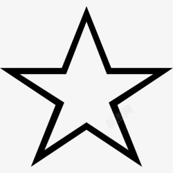 fivepointed星明星的行程图标高清图片