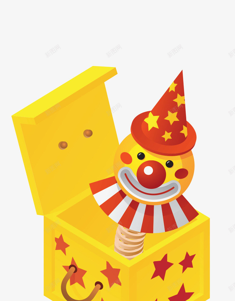 卡通小丑玩具png免抠素材_新图网 https://ixintu.com ai joker 卡通 卡通玩具 卡通矢量 小丑 玩具 玩具矢量 盒子 矢量卡通 礼物