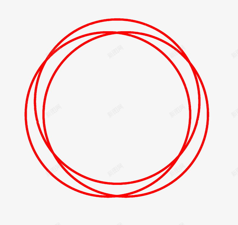 手绘线条红圈png免抠素材_新图网 https://ixintu.com 圆圈 圈圈 手绘 手绘红圈 笔触 红圈 红色 线条