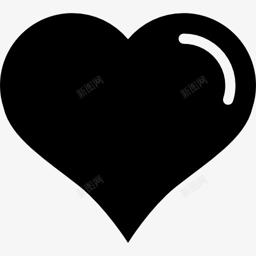 心形的白色衬里的细节图标png_新图网 https://ixintu.com 形状 心 心变 心的剪影 心的形状