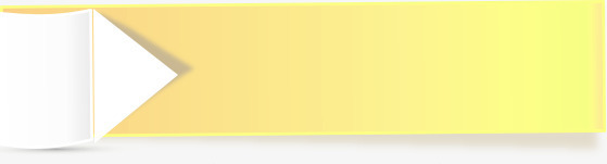 黄色折纸状标题装饰png免抠素材_新图网 https://ixintu.com 标题 装饰 黄色