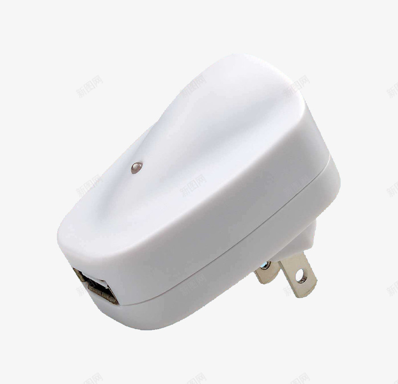白色充电器png免抠素材_新图网 https://ixintu.com 充电 充电头 手机 插头 电器
