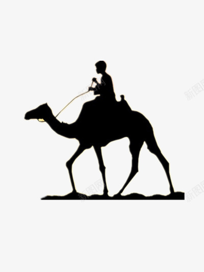 骆驼剪影png免抠素材_新图网 https://ixintu.com 动物 沙漠 骆驼素材