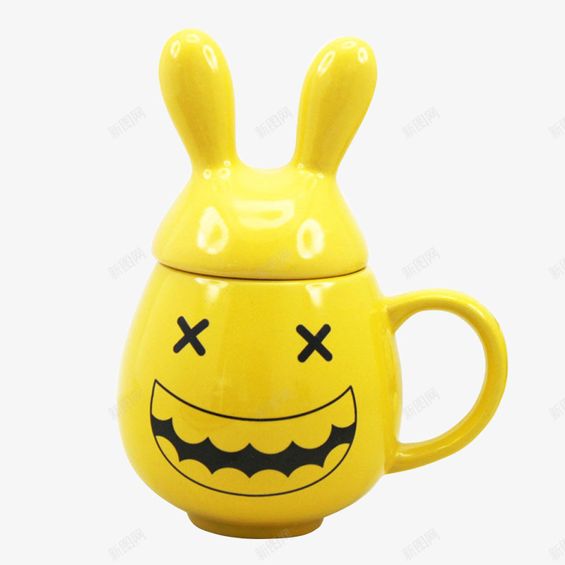 创意水杯png免抠素材_新图网 https://ixintu.com 创意水杯 动物形状水杯 水杯 水杯素材 黄色水杯