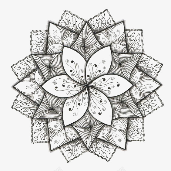 花朵png免抠素材_新图网 https://ixintu.com 几何图形花朵 创意花朵 复古花朵 白色鲜花 花瓣