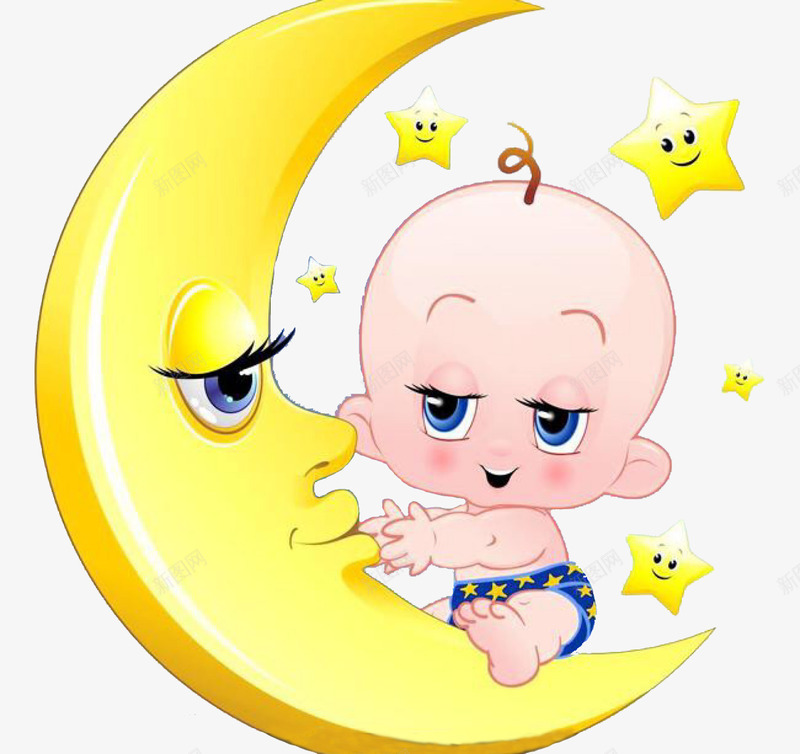 卡通婴儿png免抠素材_新图网 https://ixintu.com 健康 卡通 可爱的 婴儿 宝宝 宣传 手绘 海报 睡着的 睡着的婴儿