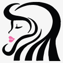 面图标png_新图网 https://ixintu.com beauty face hair lipstick makeup 化妆 口红 头发 的脸 美