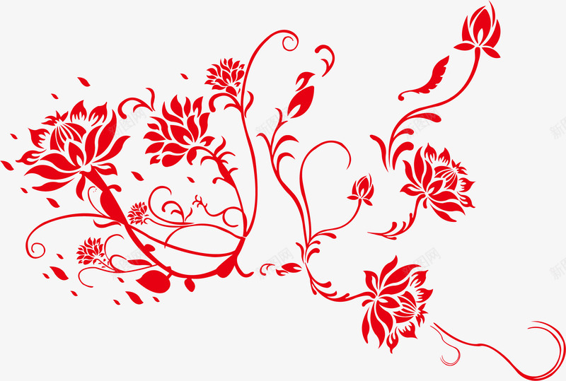 植物花朵png免抠素材_新图网 https://ixintu.com 墙纸花纹 折纸花 红色 红色纸花 纸花 纸花花边 鲜花