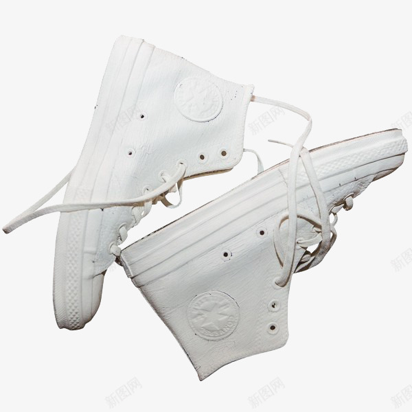 蒸汽波风格白色鞋子png免抠素材_新图网 https://ixintu.com 免抠下载 实物 手绘 蒸汽波风格 装饰 鞋子